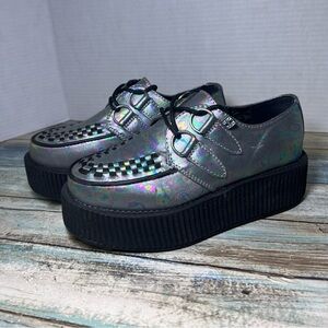 T.U.K. Oil Slick Creepers women’s size 5